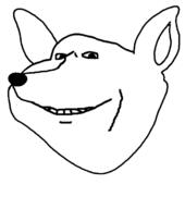 closed_mouth ear furry smile soyjak variant:impish_soyak_ears // 626x708 // 39.4KB