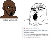 2soyjaks black_skin ear george_floyd glasses open_mouth reddit stubble subvariant:black_soyak_ears variant:soyak variant:tony_soprano_soyjak // 1280x970 // 78.9KB