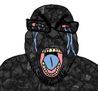 coal large_eyebrows open_mouth stubble subvariant:seethejak tear transparent variant:bernd // 1200x1125 // 109.4KB