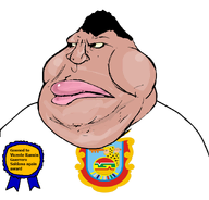award brown_skin fat flag flag:guerrero goon gooned_to_soytan_again_award guerrero gynaecomastia hair holding_club holding_object lips mexico meximutt obese open_mouth soyjak state teeth tongue transparent_background variant:meximutt vicente_guerrero yellow_teeth // 888x849 // 85.6KB