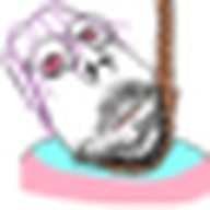 ack antialiased beard bloodshot_eyes closed_mouth dead flag:transgender_pride_flag glasses hanging icon meta:custard_bait meta:small_edit purple_hair red_eyes soyjak soymoji stubble subvariant:scholar tranny variant:gapejak white_background yellow_teeth ywnbaw // 32x32 // 50.0MB