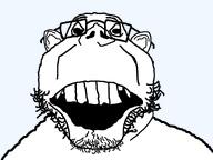 ear glasses open_mouth soyjak stubble template variant:scoutrooster white_skin // 943x708 // 20.9KB