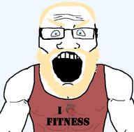 a10_eyes aryan blond blue_eyes buff clothes red_shirt singlet subvariant:fitness_lover subvariant:science_lover template variant:markiplier_soyjak white_skin // 800x789 // 37.2KB