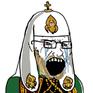 beard bloodshot_eyes christianity clothes crying glasses hat open_mouth religion robe soyjak stretched_mouth variant:soyak // 670x677 // 324.6KB
