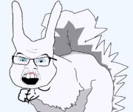 blue_eyes glasses squirrel tail teeth variant:feraljak white white_skin // 800x675 // 47.6KB