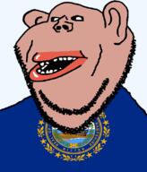 1776 amerimutt black_sclera brown_skin clothes ear flag flag:new_hampshire hair lips mutt new_hampshire open_mouth ship soyjak state stubble subvariant:impish_amerimutt text transparent_background united_states variant:impish_soyak_ears // 685x800 // 110.3KB