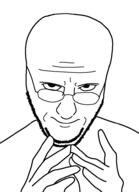 glasses hand looking_at_you soyjak stubble variant:eviljak // 700x967 // 60.3KB