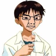 angry brown_hair clothes cup ear glasses hair hand holding_object ikari_shinji mug neon_genesis_evangelion soyjak variant:chudjak white_shirt white_skin // 467x466 // 191.7KB