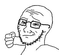 fist glasses looking_at_you punch smug soyjak stubble template variant:soyak // 700x653 // 80.5KB