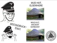 2soyjaks ancient closed_mouth clothes excited germany glasses hand hands_up hat history nazism neutral open_mouth place_japan soyjak stubble variant:excited_soyjak variant:soyak // 1182x900 // 385.8KB