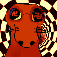 animal animated closed_mouth dog glasses nazism soyjak swastika variant:dogjak whisker // 200x200 // 1.4MB