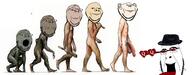 arm bald blue_eyes brown_skin bwc chimpanzee closed_mouth clothes ear evolution eyes_popping fedora foot full_body gay glasses grey_skin hair hand hat holding_object leg meta:pornographic_content multiple_soyjaks naked nsfw open_mouth penis queen_of_hearts raised_eyebrow rule34 smile soyjak stick stubble subvariant:wholesome_soyjak tongue variant:cobson variant:gapejak variant:impish variant:impish_soyak_ears white_skin // 4848x1892 // 764.0KB
