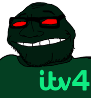 bald chin dark evil glasses itv itv_4 logo red_eyes smirk soyjak stubble subvariant:lakuse transparent_background variant:smugjak wrinkles // 600x640 // 15.5KB