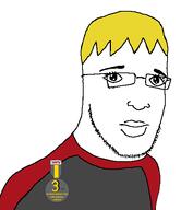award blond closed_mouth clothes glasses hair nate stubble variant:drakejak yellow_hair // 483x523 // 25.6KB