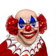 clown clown_wig glasses pom_poms soyjak variant:feraljak // 1024x1024 // 889.5KB