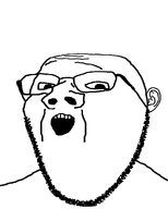 1soyjaks glasses mouth_open oc soyjak stubble subvariant:jeremiah variant:gapejak // 1000x1250 // 21.5KB
