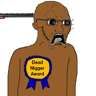 arm award badge brown_skin ear glasses posted_it_again_award ribbon scared shotgun soyjak stubble subvariant:doctos text total_nigger_death variant:soyak // 600x600 // 65.6KB