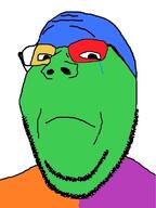 closed_mouth crying glasses sad soyjak stubble subvariant:wholesome_soyjak trend:colorjak variant:gapejak // 602x800 // 58.0KB