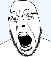 glasses soyboy soyjak stubble subvariant:soyboy_cobson template thin_eyebrows variant:cobson white_skin // 905x1000 // 25.8KB