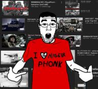 arm chud ear glasses hair hand heart i_love nazism phonk pointing soyjak stubble text variant:shirtjak // 1194x1080 // 927.2KB