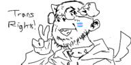 beard ear flag:transgender_pride_flag glasses stubble text transgender_flag variant:unknown white_skin // 500x250 // 35.2KB