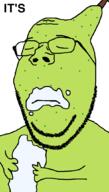 PaulMcPear artist:Keys closed_mouth glasses pear sad series:chudtwt variant:gapejak // 600x1053 // 34.1KB