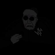 clothes dark five_nights_at_cobson's frown glasses grey_skin hat jewish_nose judaism kike kippah kolyma max_(user) monochrome stubble unhappy variant:unknown // 256x256 // 7.5KB