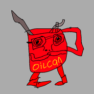 background fanart gas gasoline grey_background meta:namefags oil_can red_skin subvariant:condiment text variant:feraljak zonky_(user) // 2048x2048 // 139.5KB