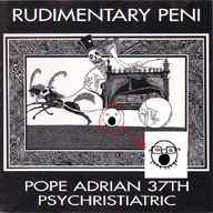 album_cover closed_eyes glasses goth music open_mouth punk punk_rock red_circle rudimentary_peni skeleton stubble variant:penijak // 600x601 // 620.4KB