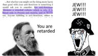 angry bloodshot_eyes collar_tabs combat_helmet crying epaulettes friedrich_engels glasses helmet military military_uniform nazism open_mouth retarded schutzstaffel soyjak stretched_mouth stubble swastika uniform variant:soyak // 1177x677 // 267.0KB