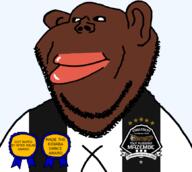 alligator award bantu brown_skin closed_mouth clothes dark_skin democratic_republic_of_congo ear eating football hair happy inter_milan jersey kidiaba kidiaba_dance linafoot lips lubumbashi mazembe muteba_kidiaba mutt number rape raped raped_award smile soccer soccer_ball soyjak star_(symbol) stars stubble subvariant:impish_amerimutt teeth text thrembo tout_puissant_mazembe tp_mazembe transparent transparent_background variant:impish_soyak_ears white_text // 867x775 // 122.6KB