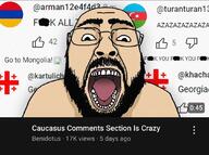 armenia azerbaijan beard churka flag:armenia flag:azerbaijan flag:georgia_(country) georgia glasses open_mouth teeth thumbnail variant:bernd youtube youtube_thumbnail // 1080x803 // 645.0KB