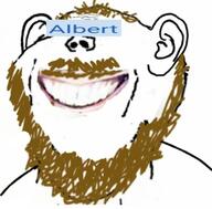 albert_(user) beard brown_beard brown_hair brown_mustache coomer ear faceapp meta mustache smile soyjak variant:impish_soyak_ears // 508x500 // 101.1KB