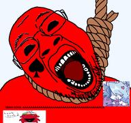 C00lkidd ack c00lkidd_(forsaken) forsaken furfag furry meta:tagme open_mouth red_skin roblox rope souldrivenlove spade speech_bubble variant:bernd // 1200x1125 // 260.2KB