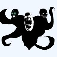 3soyjaks arm bald biting_lip dark evil glasses inverted monster open_mouth soyjak stubble subvariant:hornyson teeth thougher transparent_background variant:cobson wojak // 1280x1280 // 195.0KB