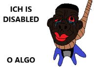 blood bloodshot_eyes crying dialogue hanging jartycuck nigger red_lips smile subvariant:jartycuck subvariant:patrick variant:chudjak variant:unknown // 296x211 // 11.8KB