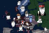 accelerationism angry blue_eyes calm chud closed_mouth clothes communism fascism glasses hat hearts_of_iron hoi4 its_over meta:tagme multiple_soyjaks mustache open_mouth red_flood smile soyjak stretched_chin stubble subvariant:chudjak_front subvariant:longplier subvariant:wholesome_soyjak text tno top_hat variant:chudjak variant:cobson variant:feraljak variant:gapejak variant:impish_soyak_ears variant:kuzjak variant:markiplier_soyjak video_game // 1114x751 // 128.8KB