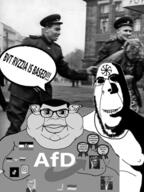 afd arno_breker award badge bald closed_mouth communism ear emoticon fartskin fat fixed flag flag:east_germany flag:german_empire flag:germany flag:russia flag:ukraine german_empire germany glasses hair hammer instagram kolovrat lips mutt ominous rape rape_of_berlin russia series:muttverse slav slavic soyjak speech_bubble stubble subvariant:branigger subvariant:hornyson template tiktok transparent_background ukraine variant:brandon variant:cobson variant:meximutt white_skin // 300x400 // 94.3KB