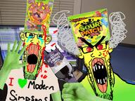 2soyjaks anger_mark angry arm blood bottle candy chocolate_beer clothes computer crying domestic_violence ear fist flavorjak food fume glasses green hand hat heart holding_object i_love incomprehensible_woahjack irl_background oh_my_god_she_is_so_attractive open_mouth sour sour_patch_kids soyjak stretched_mouth stubble text the_simpsons variant:markiplier_soyjak yellow // 2048x1536 // 697.0KB