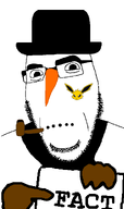 bromine_(namefag) carrot clothes fact glasses goot_(zoophile) hat jolteon meta:namefags pokemon scarf smoking_pipe snow snowman stubble top_hat variant:cobson // 775x1309 // 39.0KB