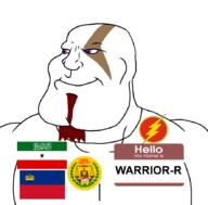 Warrior-Z(user) flag:liechtenstein flag:somaliland hello_my_name_is_(sticker) series:keep_raging_on_them subvariant:mexiaryan the_flash variant:meximutt // 886x872 // 113.5KB