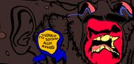 album_cover award brown_skin distorted ear glasses gooned_to_soytan_again_award jartycuck king_crimson music open_mouth prog_rock scared slopjak soyjak stubble text variant:soyak yellow_teeth // 1500x728 // 338.8KB