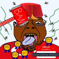 award award_award ban_hammer banned_user brown_skin brown_teeth flies hello_my_name_is_(sticker) meta:namefags namefag_drama namefags op_is_aryan pedo_award pedophile stinky turkiye turkroach tvrkaryan tvrkicwvrriorforyuo_(nameroach) tvrkicwvrriorforyuo_is_a_smelly_cockroach_nigger variant:bernd // 4793x4802 // 5.8MB