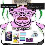 bfdi fat flag:gay_pride_flag flag:transgender_pride_flag ftm genshin_impact jojos_bizarre_adventure pig pink_skin pooner slopjak stinky variant:pigtroon // 966x966 // 358.4KB