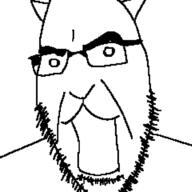 angry animal cat cat_ear glasses open_mouth soyjak stubble the_battle_cats variant:cobson // 721x720 // 36.3KB