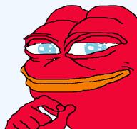 amphibian blue_eyes frog meta:op_is_a_shalala_for_not_adding_a_variant_tag nas:pepe oc pepe_the_frog pupu red_skin // 808x766 // 34.2KB