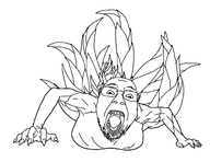 beast giant goon_beast monster open_mouth screaming variant:bernd // 1200x923 // 291.8KB