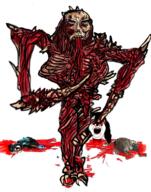 3soyjaks blood dead_space gore hair horror long_hair makeup monster necromorph nsfw open_mouth scary soyjak subvariant:chudjak_front tranny variant:alicia variant:chudjak video_game // 2048x2600 // 4.4MB