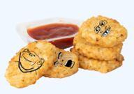 3soyjaks angry baby breakfast closed_mouth deformed ear food glasses grin hashbrown irl open_mouth sauce smile soyjak stubble subvariant:grinlook_poggers transparent variant:cobson variant:impish_soyak_ears variant:markiplier_soyjak // 799x563 // 511.5KB