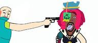 brawl_stars clancy_(brawl_stars) gun juju_(brawl_stars) nigger variant:bernd variant:chudjak video_game // 1166x515 // 99.0KB